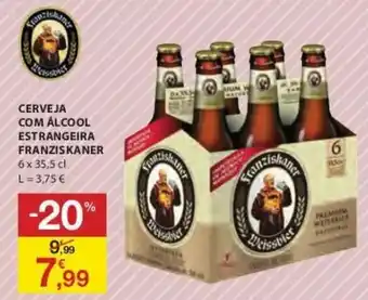 E.Leclerc Cerveja Com Álcool Estrangeira Franziskaner 6x35,5cl promoção
