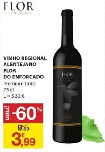 E.Leclerc Vinho Regional Alentejano Flor do Enforcado 75cl promoção