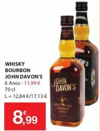 E.Leclerc Whisky Bourbon John Davon's 70cl promoção