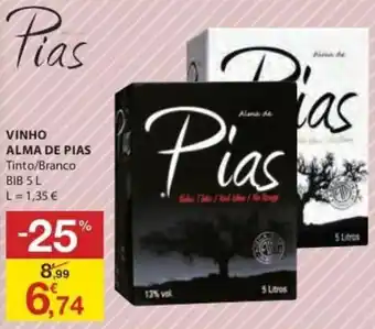 E.Leclerc Vinho Alma de Pias 5L promoção