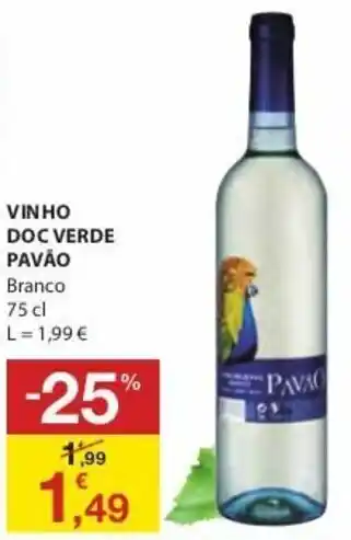 Vinho Doc Verde Pavão 75cl