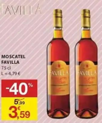 E.Leclerc Moscatel Favilla 75cl promoção