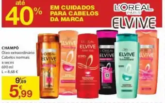 E.Leclerc Champô L'Oreal Elvive 690ml promoção