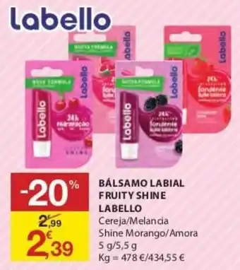 Bálsamo Labial Frutiy Shine Labello 5g/5,5g