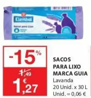 Sacos Para Lixo Marca Guia 20 Unid