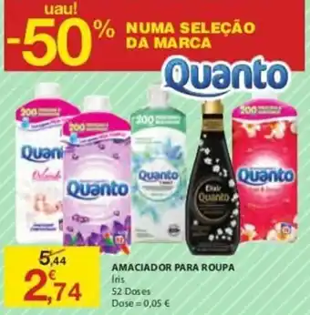 E.Leclerc Amaciador Para Roupa Quanto 52 Doses promoção