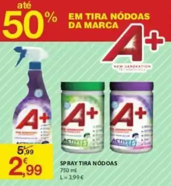 E.Leclerc Spray Tira Nódoas A+ 750ml promoção