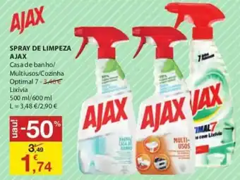 E.Leclerc Spray de Limpeza Ajax 500ml/600ml promoção