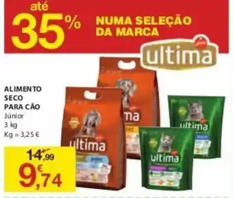 E.Leclerc Alimento Seco Para Cão Ultima 3kg promoção