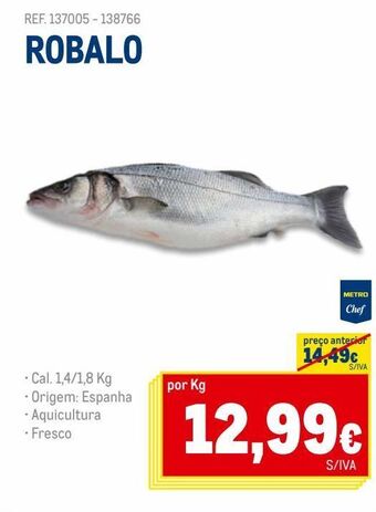 Makro Robalo promoção