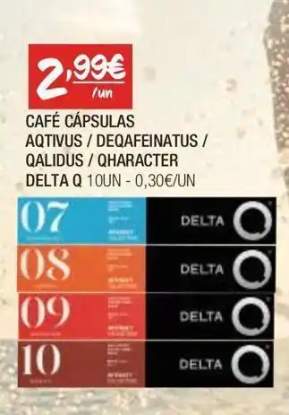 Spar Cápsulas de café delta q promoção
