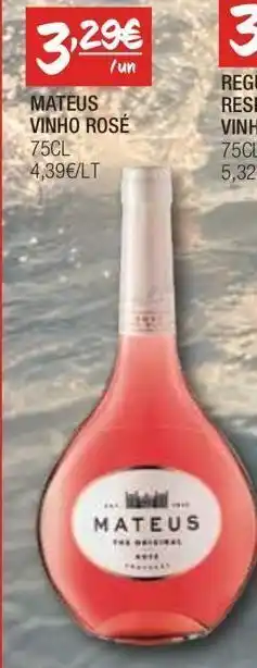 Spar Vinho rosé mateus promoção