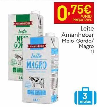 Recheio Leite amanhecer promoção