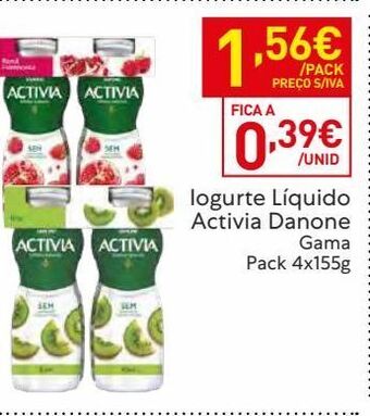 Recheio Iogurte activia promoção