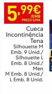Recheio Incontinência tena promoção