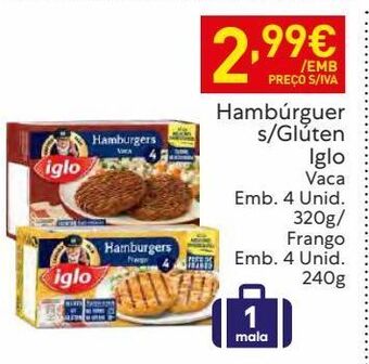 Recheio Hambúrguer iglo promoção