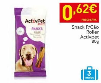 Recheio Ração para cães activpet promoção