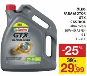 E.Leclerc Óleo Para Motor GTX Castrol 5L promoção