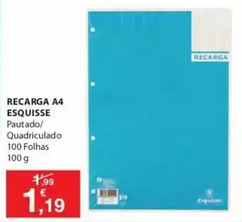 E.Leclerc Recarga A4 Esquisse 100g promoção