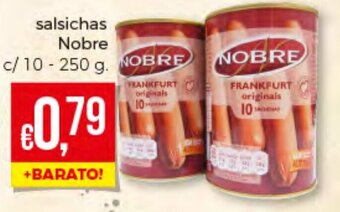 Bolama Salsichas Nobre C/10-250g promoção