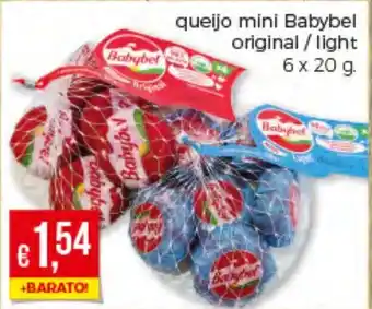 Queijo Mini Babybel Original/Light 6 x 20g