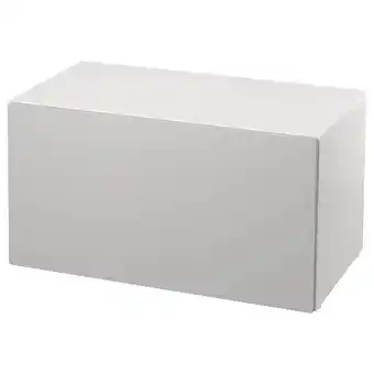Småstad banco c/arrumação p/brinquedos, branco/cinz, 90x52x48 cm