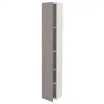 IKEA Enhet arm alt c/4 prat/pt, branco/cinz estrutura, 30x32x180 cm promoção