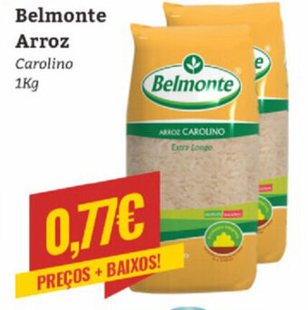 Belita Belmonte arroz Carolino 1kg promoção