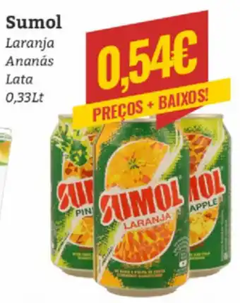 Sumol Laranja Ananás Lata 0,33Lt