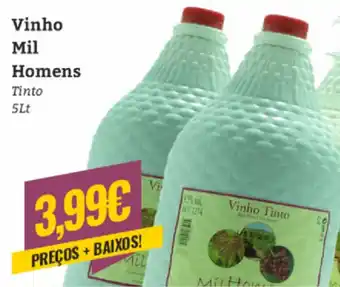Vinho Mil Homens Tinto 5Lt