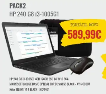 Belita Pack2 HP 240 G8 i3-1005G1 promoção