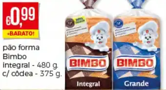 Bolama Pão Forma Bimbo Integral480g promoção