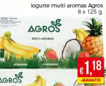 Iogurte Multi Aromas Agros 8x125g
