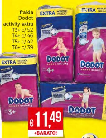 Bolama Fralda Dodot Activity Extra promoção