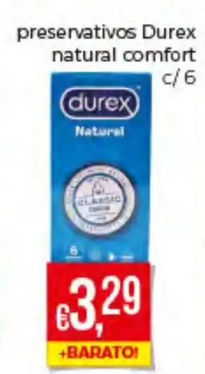 Preservativos Durex Natural Comfort c/6