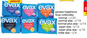 Pensos Higiénicos Evax Cottonlike Normal