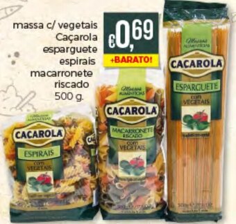Massa c/ Vegetais Caçarola Esparguete Espirais Macarronete Riscado 500g