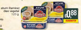 Bolama Atum Ramirez Óleo Vegetal 120g promoção