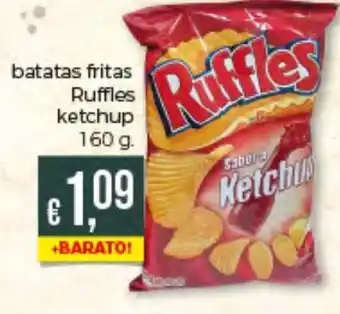 Bolama Batatas Fritas Ruffles Ketchup 160g promoção