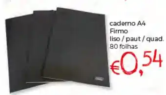 Bolama CAderno Firmo Liso/ Paut/ Quad. 80 Folhas promoção