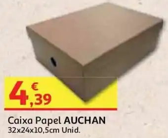 Caixa Papel Auchan 32x24x10,5cm