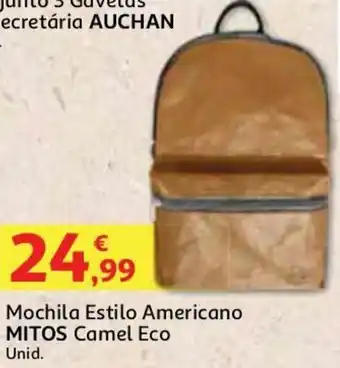 Auchan Mochila Estilo Americano Mitos Camel Eco promoção