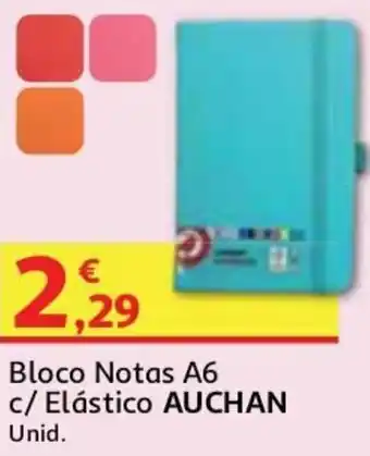 Bloco Notas A6 c/ Elástico Auchan