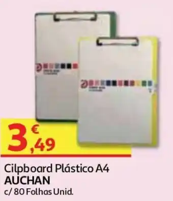 Auchan Clipboard Plástico A4 Auchan c/80 Folhas promoção