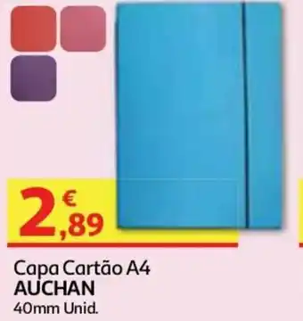 Auchan Capa Cartão A4 Auchan 40mm promoção