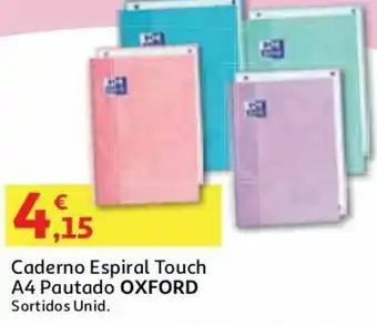 Caderna Espiral Touch A4 Pautado Oxford
