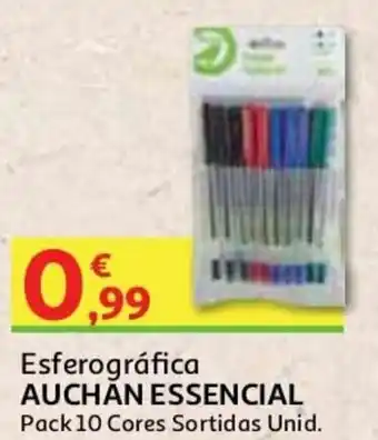Esferográfica Auchan Essencial 10 Cores