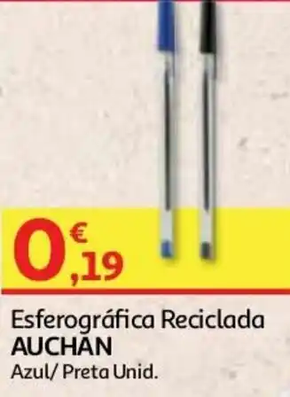 Esferográfica Reciclada Auchan