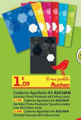 Caderno Agrafado A5 Auchan