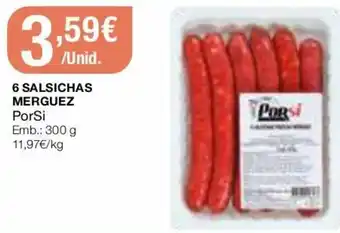 6 Salsichas Merguez 300g